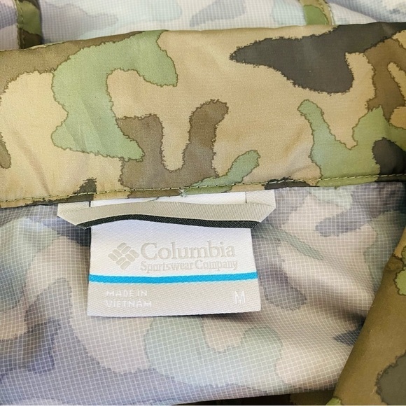 Columbia Flash Forward Camo Light Weight Windbreaker Size M - Picture 8 of 10